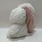 25cm 10&quot;ピンク&amp;ホワイト イースター プルーシュ トイウイ ウサギ ウサギ ストロベリーで詰められた動物